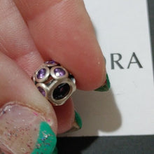 Load image into Gallery viewer, Pandora Sterling Silver Whimsical Lights Bead w/ Purple Zirconia - 791153ACZS
