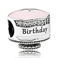 Load image into Gallery viewer, Pandora Retired Sterling Silver Happy Birthday Cake with Mixed Enamel 792061enmx
