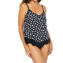 Load image into Gallery viewer, Maxine of Hollywood Dandelion Dot Flutter Swimsuit TOP, Black, 16
