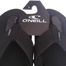 Load image into Gallery viewer, O'Neill Phluff Daddy Black Flip Flop, Size 6 Sandals MEN's SIZING
