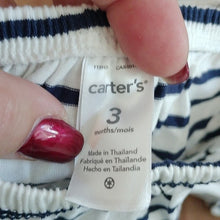 Load image into Gallery viewer, Carter&#39;s Baby Girl&#39;s Striped Jersey Dress w/ Cover, Size 3 months
