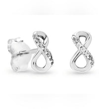 Load image into Gallery viewer, Pandora Sterling Silver Infinity Stud Earrings NIB
