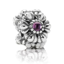 Load image into Gallery viewer, Pandora Sterling Silver February Birthday Blooms Bead with Amethyst - 790580am
