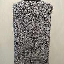 Load image into Gallery viewer, Rachel Zoe Women&#39;s Plus Career Black White Animal Print Blouse, Size 1X
