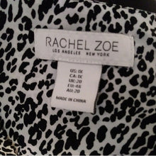 Load image into Gallery viewer, Rachel Zoe Women&#39;s Plus Career Black White Animal Print Blouse, Size 1X
