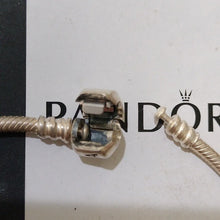 Load image into Gallery viewer, Pandora Sterling Silver 7" Snakechain Starter Bracelet w/ Wise Owl Charm 790278
