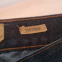 Load image into Gallery viewer, Vintage Genes 1891 Dark Denim Tapered Jeans, size  30x30
