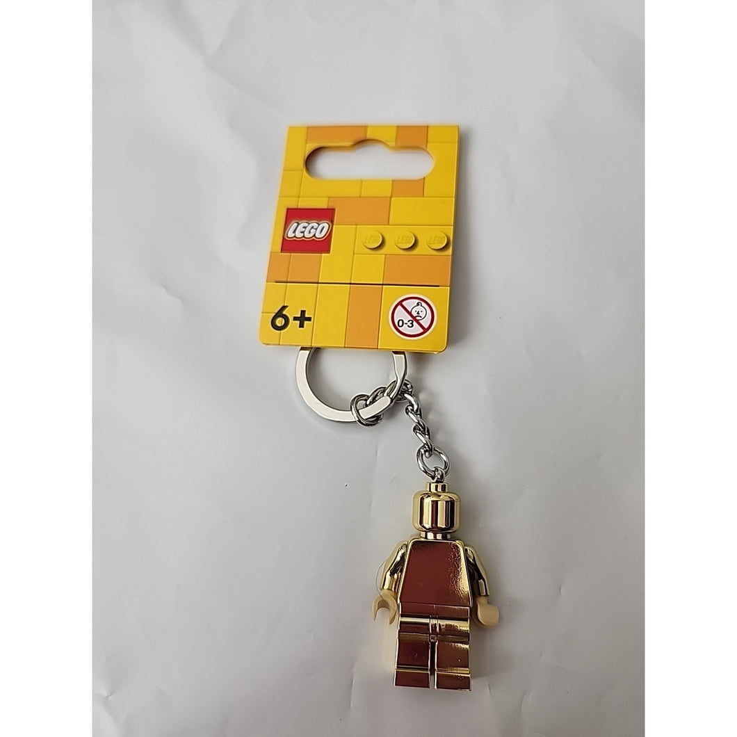 LEGO Classic Limited Edition Mini Figure Keychain #852688 Golden Minifigure