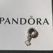 Load image into Gallery viewer, Pandora Retired Sterling Silver Quartz April Birthstone Dangle - 790166BK
