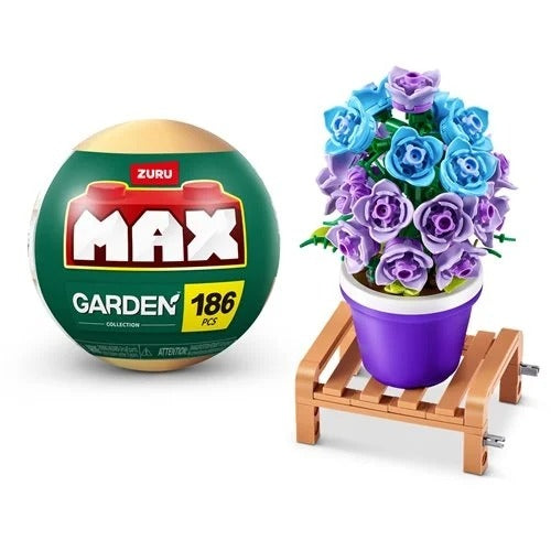 Zuru Max Garden Potted Flowers Collection Building Brick Capsule- 186 Pieces CAMPANULA