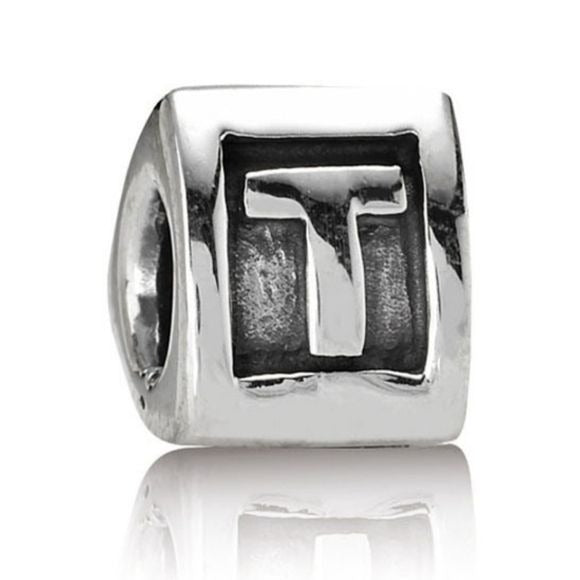 Pandora Retired Sterling Silver Alphabet Bead - Letter T - 790323T