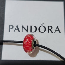 Load image into Gallery viewer, Pandora Retired Sterling Silver Asian Koinobori Red Murano Glass Charm - 791668
