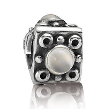 Load image into Gallery viewer, Pandora Retired Sterling Silver Moonstone Bead - 790217MS
