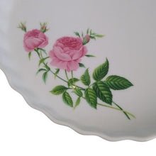 Load image into Gallery viewer, Christineholm Porcelain ROSE Tart Quiche 10" plate platter
