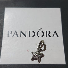 Load image into Gallery viewer, Pandora Sterling Silver Tropical Starfish Pendant with Clear Zirconia - 390403cz
