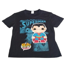 Load image into Gallery viewer, Boy's Funko Pop Heroes Superman T-shirt, Black XS 4/5
