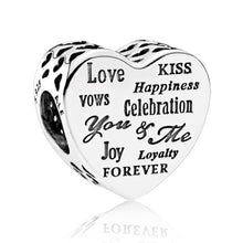 Load image into Gallery viewer, Pandora Retired Sterling Silver Celebration Heart with Engraving - 792060
