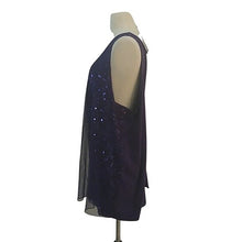 Load image into Gallery viewer, Lane Bryant Jewel Neckline Sequin Blouse Top, Size 26/28
