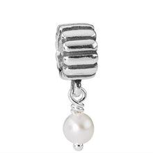 Load image into Gallery viewer, Pandora Retired Sterling Silver Pearl June Birthstone Dangle - 790166P
