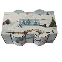 Load image into Gallery viewer, David Carter Brown Christmas Valley Stoneware Mugs, Set Of 4

