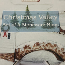 Load image into Gallery viewer, David Carter Brown Christmas Valley Stoneware Mugs, Set Of 4
