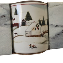 Load image into Gallery viewer, David Carter Brown Christmas Valley Stoneware Mugs, Set Of 4
