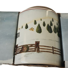 Load image into Gallery viewer, David Carter Brown Christmas Valley Stoneware Mugs, Set Of 4
