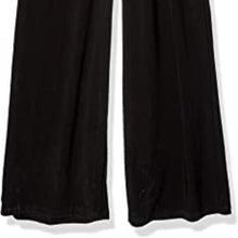 Load image into Gallery viewer, LAUNDRY BY SHELLI SEGAL womens Matte Jersey Shoulder Tie Jumpsuit, Black size 2
