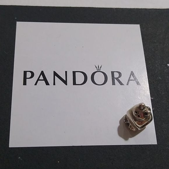 Pandora Kitty Cat Charm 790284 ALE Sterling Silver Fur Baby