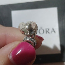 Load image into Gallery viewer, Pandora Mother&#39;s Rose Dangle Sterling Silver with Pink Enamel 791528en40
