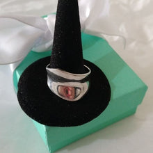 Load image into Gallery viewer, Sterling Silver Wide Abstract Ring, size 8
