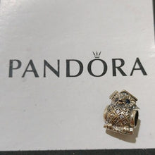 Load image into Gallery viewer, Pandora  Sterling Silver Graduate Owl  Charm w/ Blue Crystal Eyes - 79150nsb
