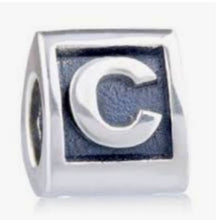 Load image into Gallery viewer, Pandora Sterling Silver Initial C Triangular Letter Charm ALE Retired 790323C
