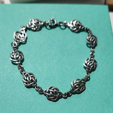 Load image into Gallery viewer, Sterling Silver Celtic Knot Bracelet 7.0"
