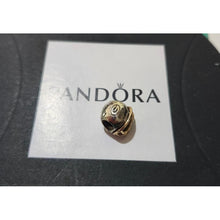 Load image into Gallery viewer, Pandora Sterling Silver &amp; 14kt Gold Green Bay Packers Football Helmet Charm

