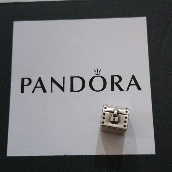 Pandora Retired Sterling Silver Treasure Chest Bead - 790425