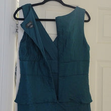 Load image into Gallery viewer, Dress Barn Collection Embroidered + Beaded Dress in Dark Teal, Size 8
