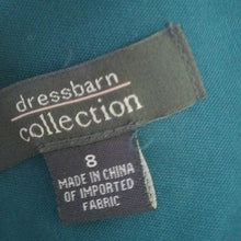 Load image into Gallery viewer, Dress Barn Collection Embroidered + Beaded Dress in Dark Teal, Size 8
