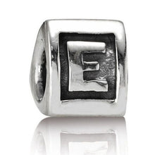 Load image into Gallery viewer, Pandora Retired Sterling Silver Alphabet Bead - Letter E - 790323E
