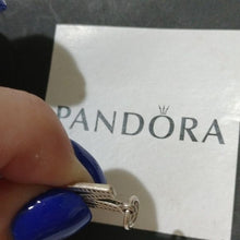 Load image into Gallery viewer, Pandora Sterling Silver Alphabet Letter M Dangle with Clear Zirconia - 791325cz
