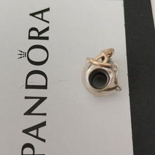 Load image into Gallery viewer, Pandora Retired Sterling Silver w/ 14K Gold Football Helmet Sports Bead- 790570
