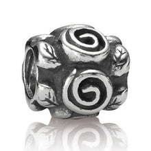 Load image into Gallery viewer, Pandora Retired Sterling Silver Rose Leaf Bead - 790136
