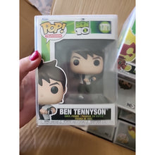 Load image into Gallery viewer, Ben 10 Ben Tennyson Funko Pop! Vinyl + Heat Blast Set W/ Protectors In Hand
