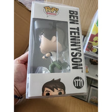 Load image into Gallery viewer, Ben 10 Ben Tennyson Funko Pop! Vinyl + Heat Blast Set W/ Protectors In Hand
