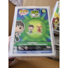 Load image into Gallery viewer, Ben 10 Ben Tennyson Funko Pop! Vinyl + Heat Blast Set W/ Protectors In Hand

