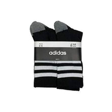 Load image into Gallery viewer, Adidas Men&#39;s Aeroready Full Cushioned Footbed 6 pair Crew Socks Shoe Size 6-12
