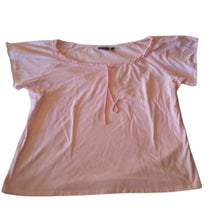 Load image into Gallery viewer, Avenue Pink Cotton Drawstring neckline Tee, size 26/28

