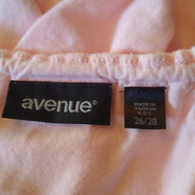 Load image into Gallery viewer, Avenue Pink Cotton Drawstring neckline Tee, size 26/28
