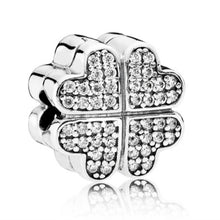 Load image into Gallery viewer, Pandora  Sterling Silver Petals of Love Heart Flower Clip 791805cz
