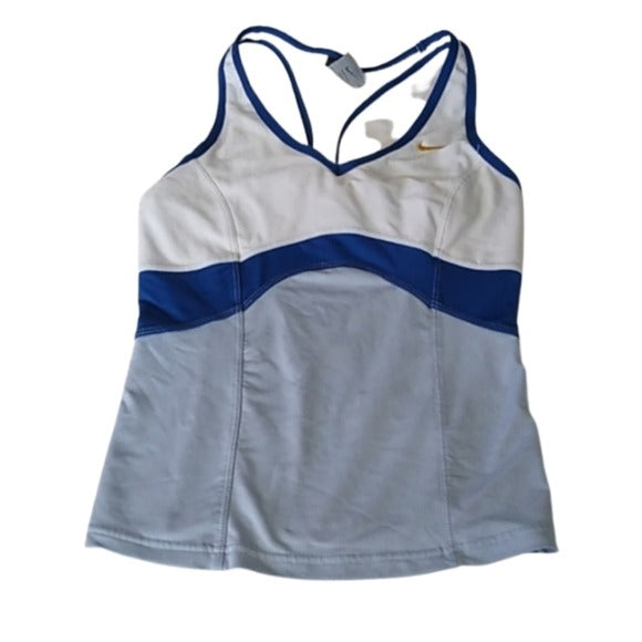 Nike Women's Colorblock Racerback Training Tank with built in bra, XS